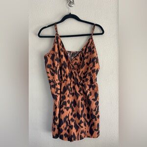 SHEIN Animal Print Romper – Wrap Style – Size Large – Excellent Condition